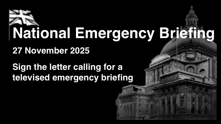 National Emergency Briefing letter