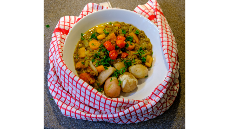 Green Lentil Casserole