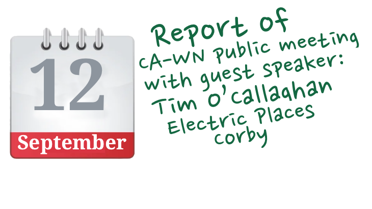 Report of 12 September public meeting