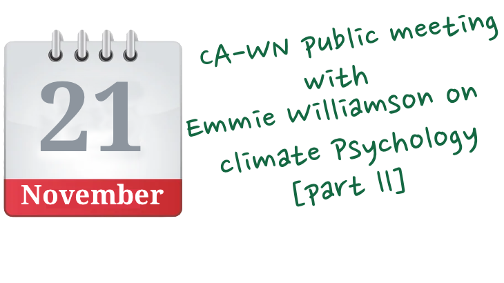 CA-WN Monthly Public Meeting 21 November