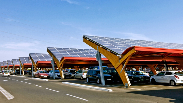 What if: photovoltaic panels are installed over car parks?