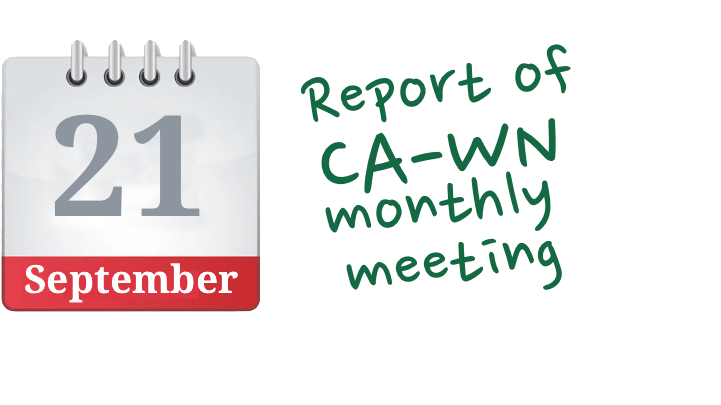 CA-WN Monthly Meeting Notes 21 September 2023