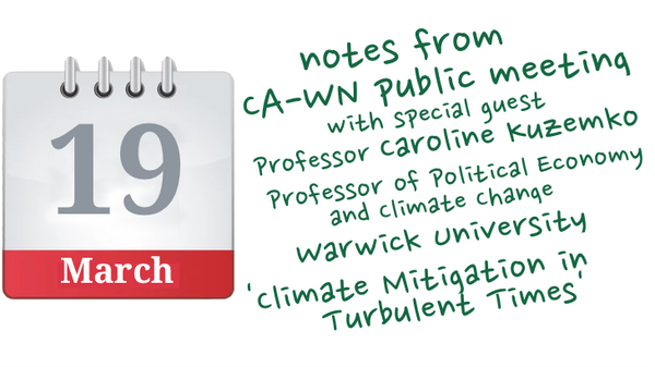 Report of CA-WN Public Meeting 19 March 2026